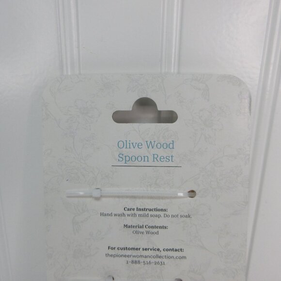 Pioneer Woman Olivewood Spoon Rest - Picture 4 of 8
